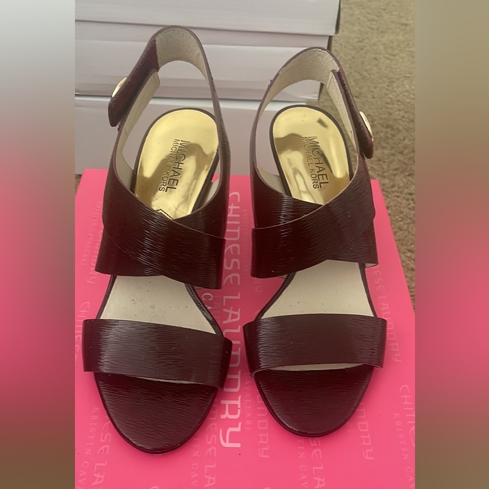 Burgundy 5” Heels